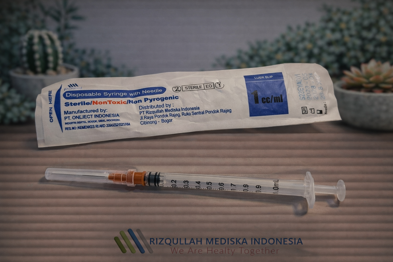 RIZKIMED Disposable Syringe 1 ml 26G X 1 ½ Unpacked RIZKIMED Disposable Syringe 1 ml 26G X 1 ½.png